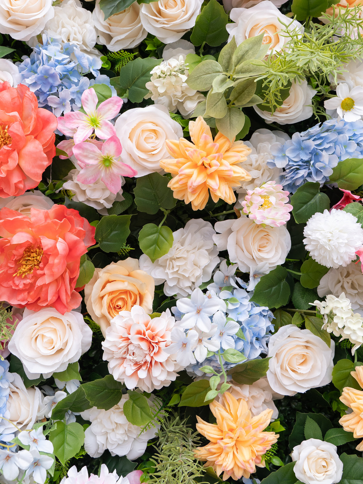 Gertie: 5D Fabric Artificial Zip Up Curtain Flower Wall For Wedding and Events Decoration