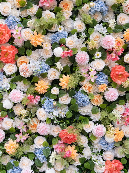 Gertie: 5D Fabric Artificial Zip Up Curtain Flower Wall For Wedding and Events Decoration