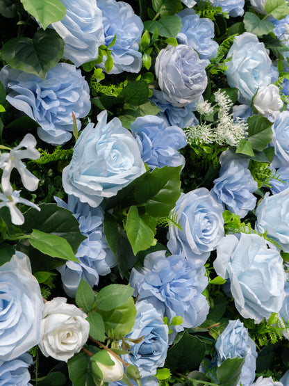 Gesina: 3D Fabric Artificial Zip Up Curtain Flower Wall For Wedding and Events Decoration