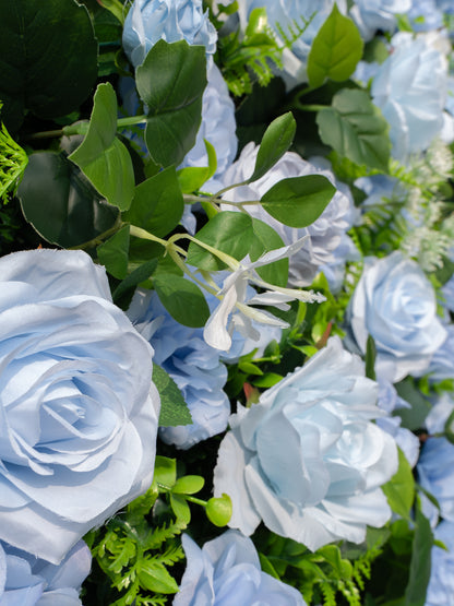 Gesina: 3D Fabric Artificial Zip Up Curtain Flower Wall For Wedding and Events Decoration