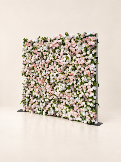 Gilda: 4D Fabric Artificial Zip Up Curtain Flower Wall For Wedding and Events Decoration