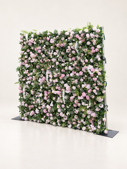 Ginny: 4D Fabric Artificial Zip Up Curtain Flower Wall For Wedding and Events Decoration