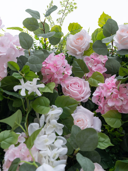 Ginny: 4D Fabric Artificial Zip Up Curtain Flower Wall For Wedding and Events Decoration