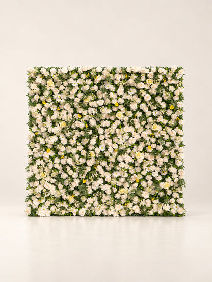 Gisena: 3D Fabric Artificial Zip Up Curtain Flower Wall For Wedding and Events Decoration