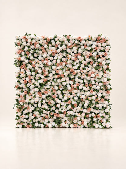 Givelle: 4D Fabric Artificial Zip Up Curtain Flower Wall For Wedding and Events Decoration