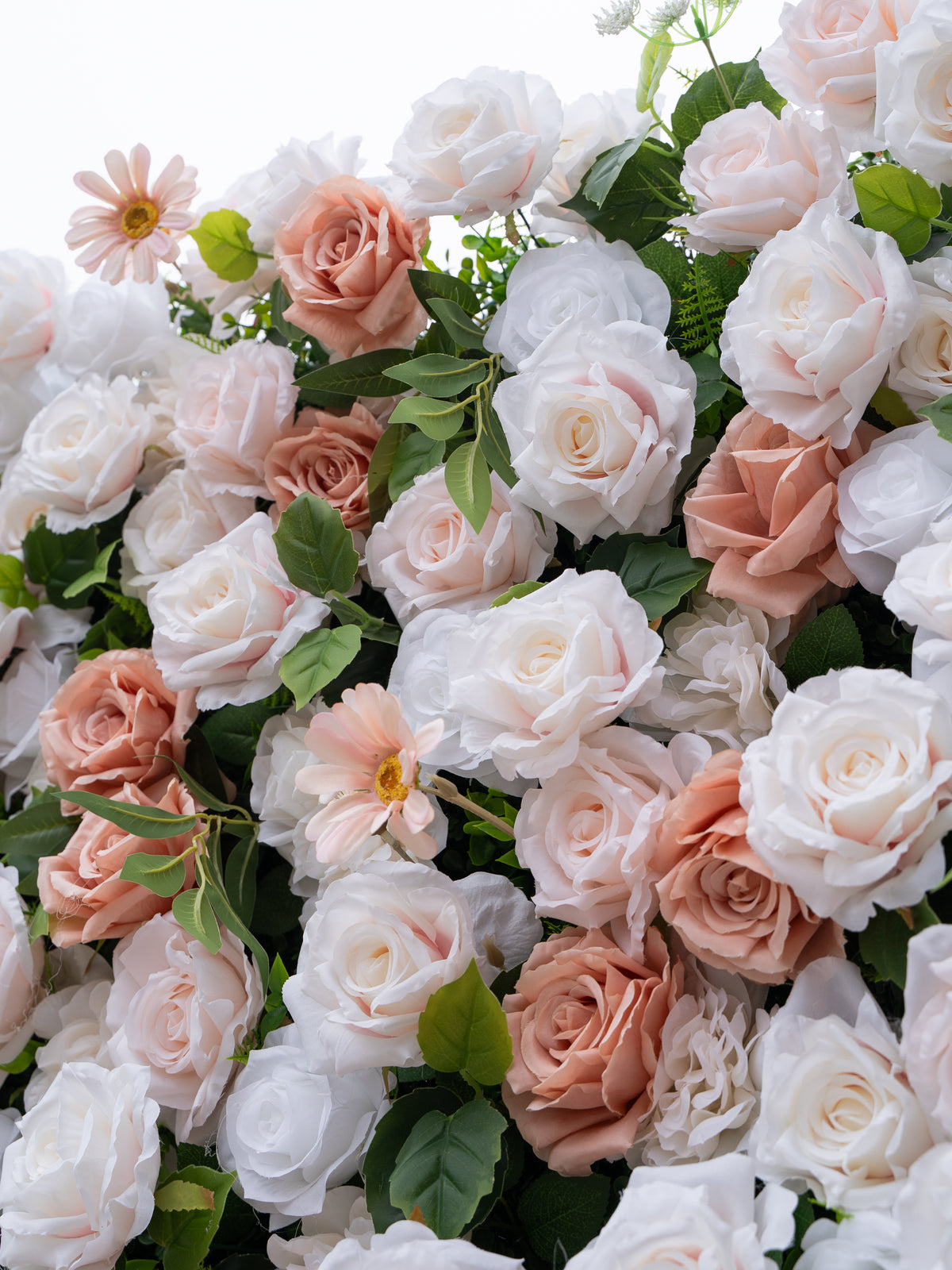 Givelle: 4D Fabric Artificial Zip Up Curtain Flower Wall For Wedding and Events Decoration
