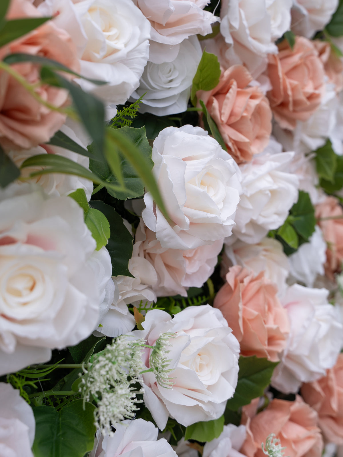 Givelle: 4D Fabric Artificial Zip Up Curtain Flower Wall For Wedding and Events Decoration