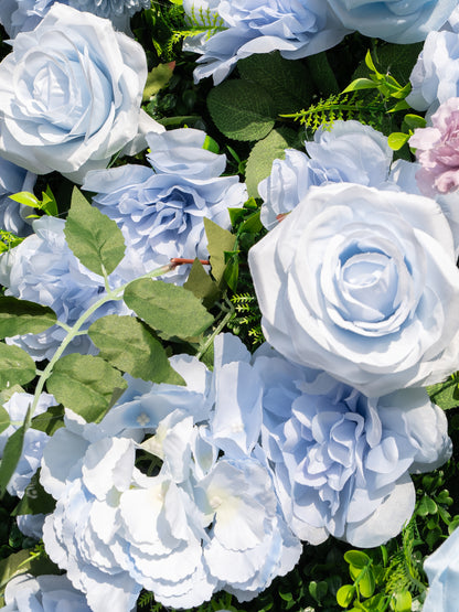 Gladys: 3D Fabric Artificial Zip Up Curtain Flower Wall For Wedding and Events Decoration