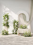 Glenrose:  Silk Wedding Full Floral Decor Set Arch Aisle Table Flower Arrangement for Romantic Weddings & Proposals — front view