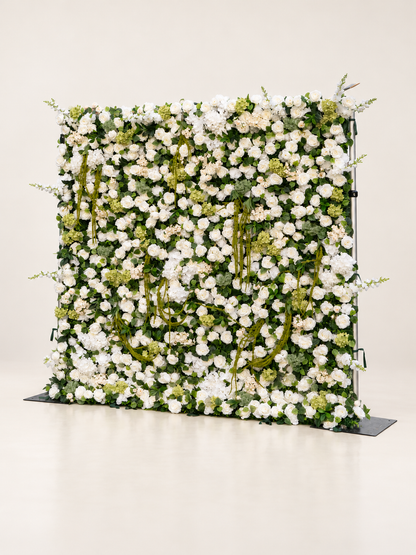 Grecia: 5D Fabric Artificial Zip Up Curtain Flower Wall For Wedding and Events Decoration