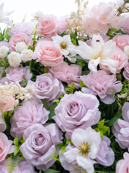 Gwenda: 3D Fabric Artificial Zip Up Curtain Flower Wall For Wedding and Events Decoration