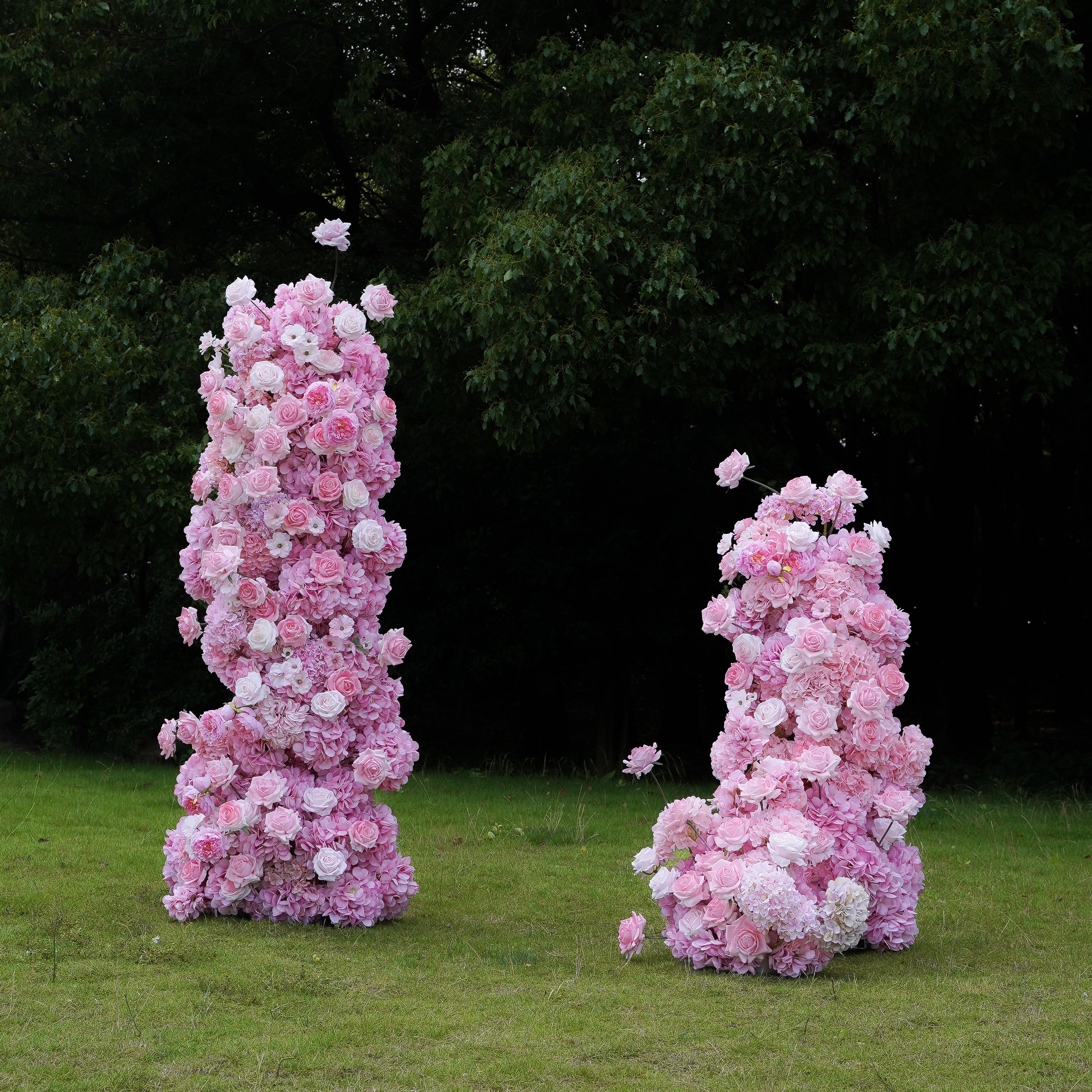 Hazel:2023 New Wedding Party Background Floral Arch Decoration Including Frame -R030 Rose Morning