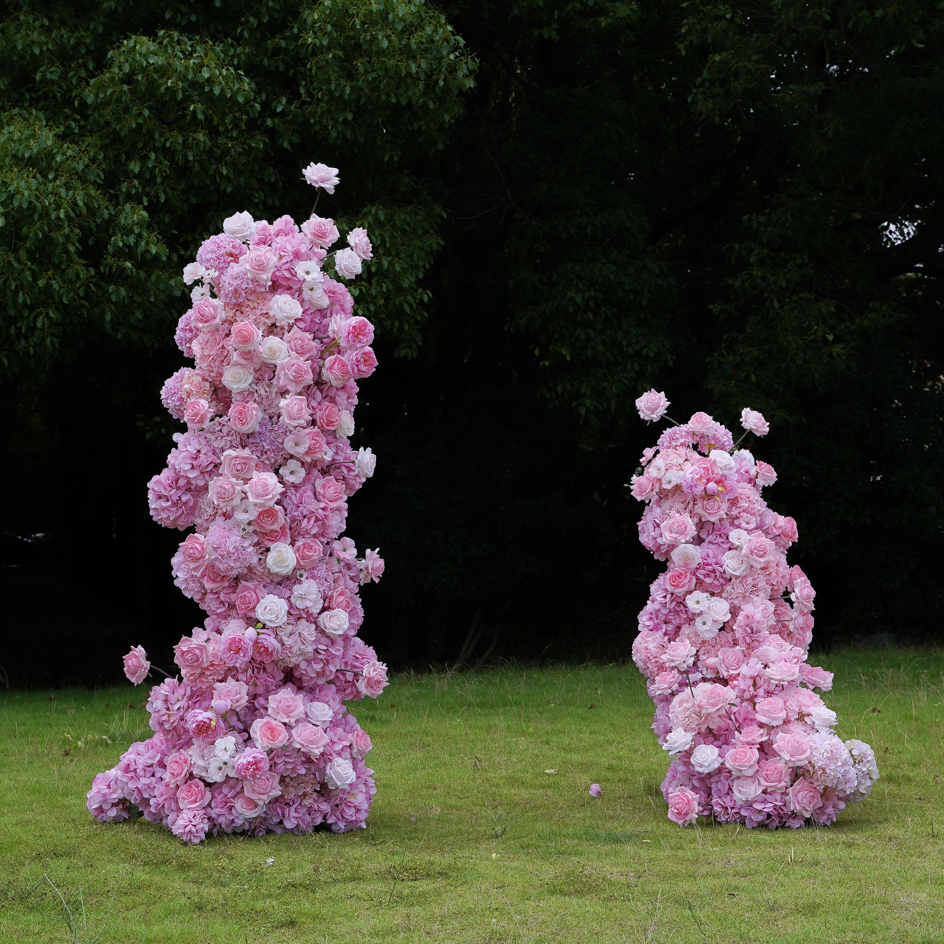 Hazel:2023 New Wedding Party Background Floral Arch Decoration Including Frame -R030 Rose Morning