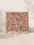Hazlina 5D Fabric Artificial rolling up curtain flower wall — front view