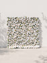 Helavia 5D Fabric Artificial rolling up curtain flower wall — front view