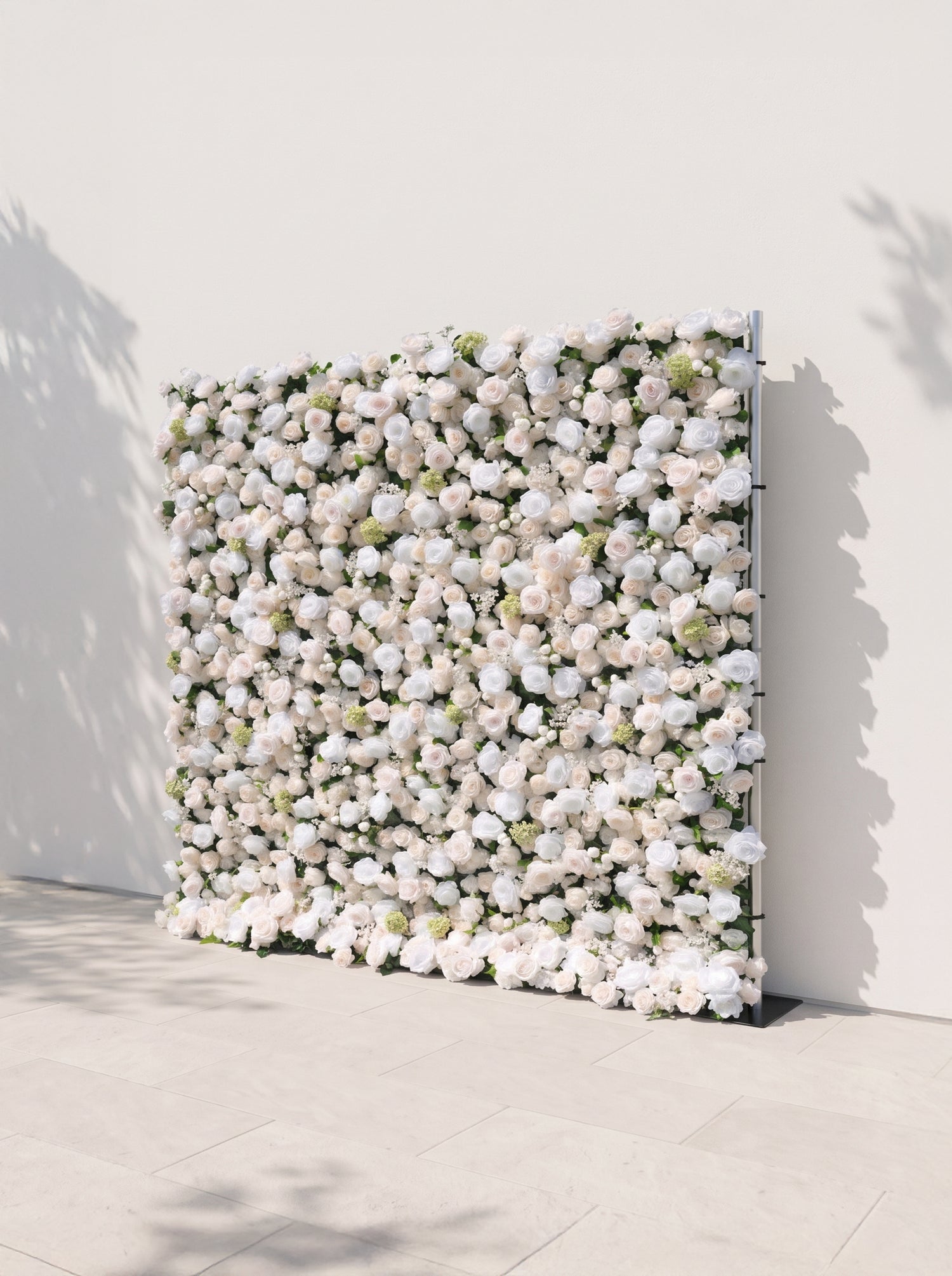 Helavia 5D Fabric Artificial rolling up curtain flower wall — right view