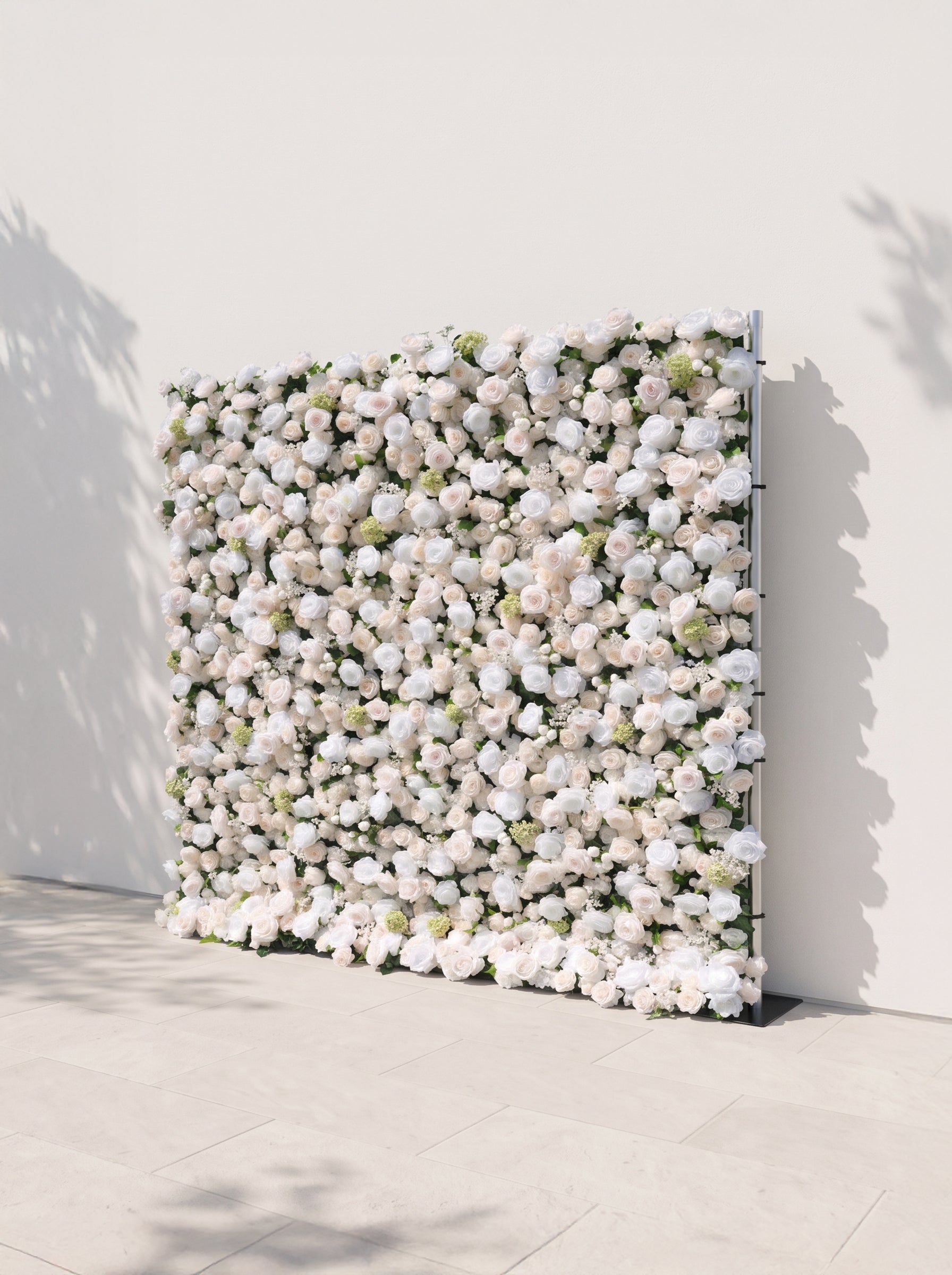 Helavia 5D Fabric Artificial rolling up curtain flower wall — right view