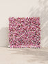 Helirae 5D Fabric Artificial rolling up curtain flower wall — front view