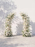Ivardelle Luxury Horn Shaped Flower Arch with Frame for Wedding Party Event Backdrop Decoration — front view