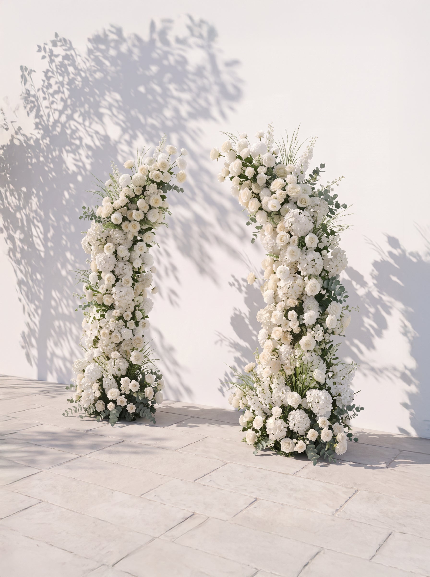 Ivardelle Luxury Horn Shaped Flower Arch with Frame for Wedding Party Event Backdrop Decoration — right view
