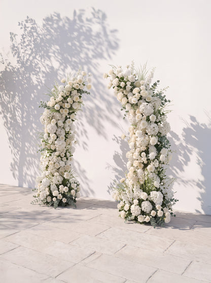 Ivardelle Luxury Horn Shaped Flower Arch with Frame for Wedding Party Event Backdrop Decoration — right view