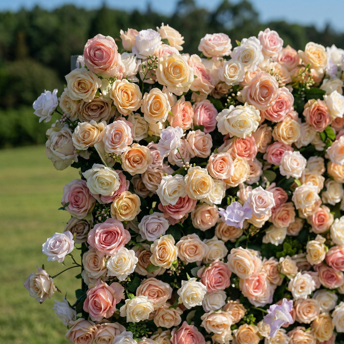 Florenza: 3D Fabric Artificial Zip Up Curtain Flower Wall For Wedding and Events Decoration