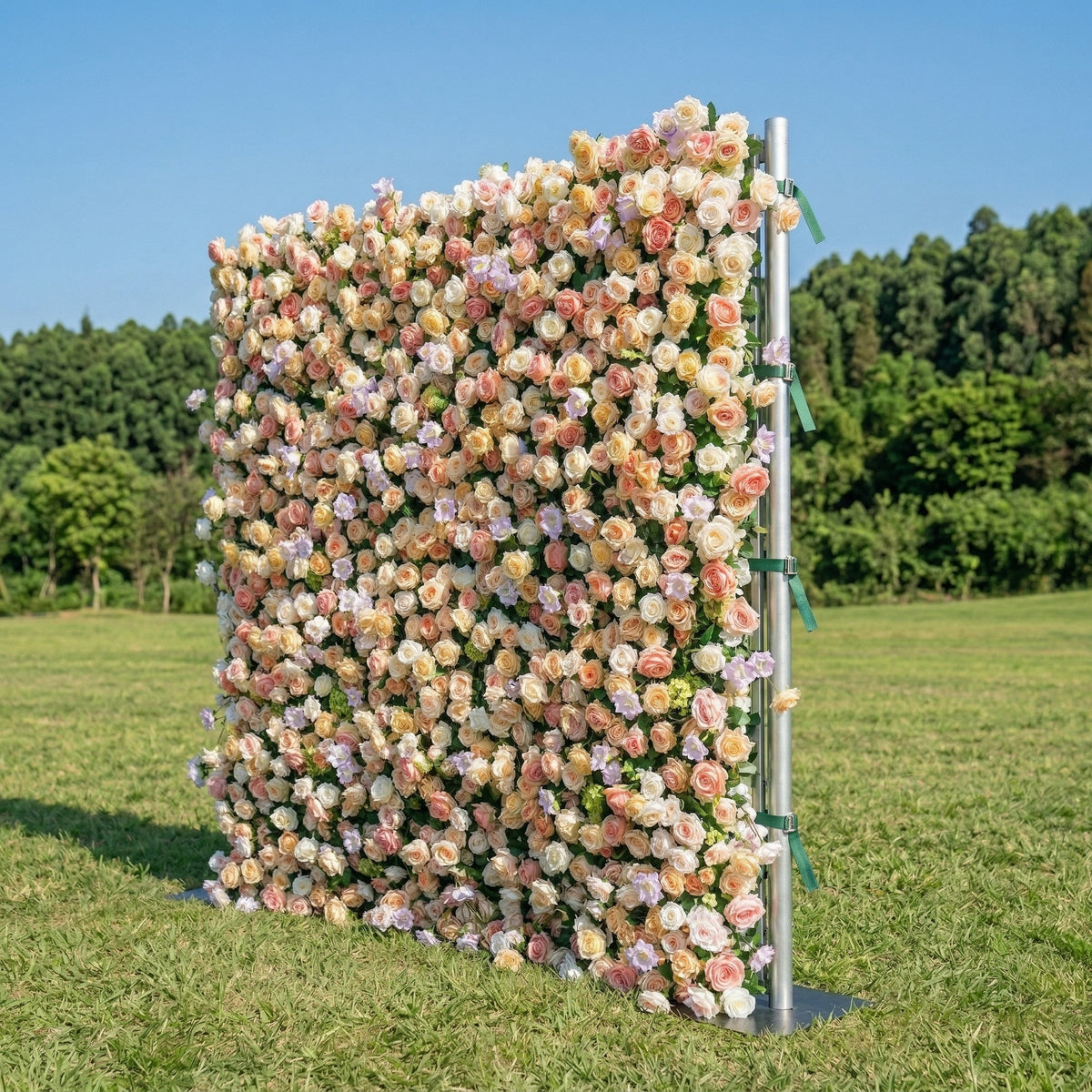 Florenza: 3D Fabric Artificial Zip Up Curtain Flower Wall For Wedding and Events Decoration