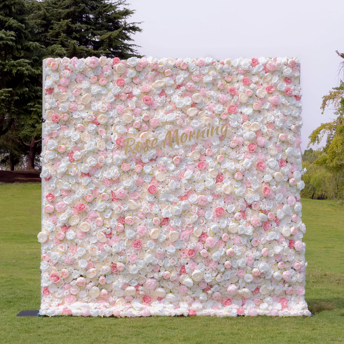 Joan:4D Fabric Artificial rolling up curtain flower wall