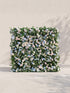 Junavia: 5D Fabric Artificial rolling up curtain flower wall — front view