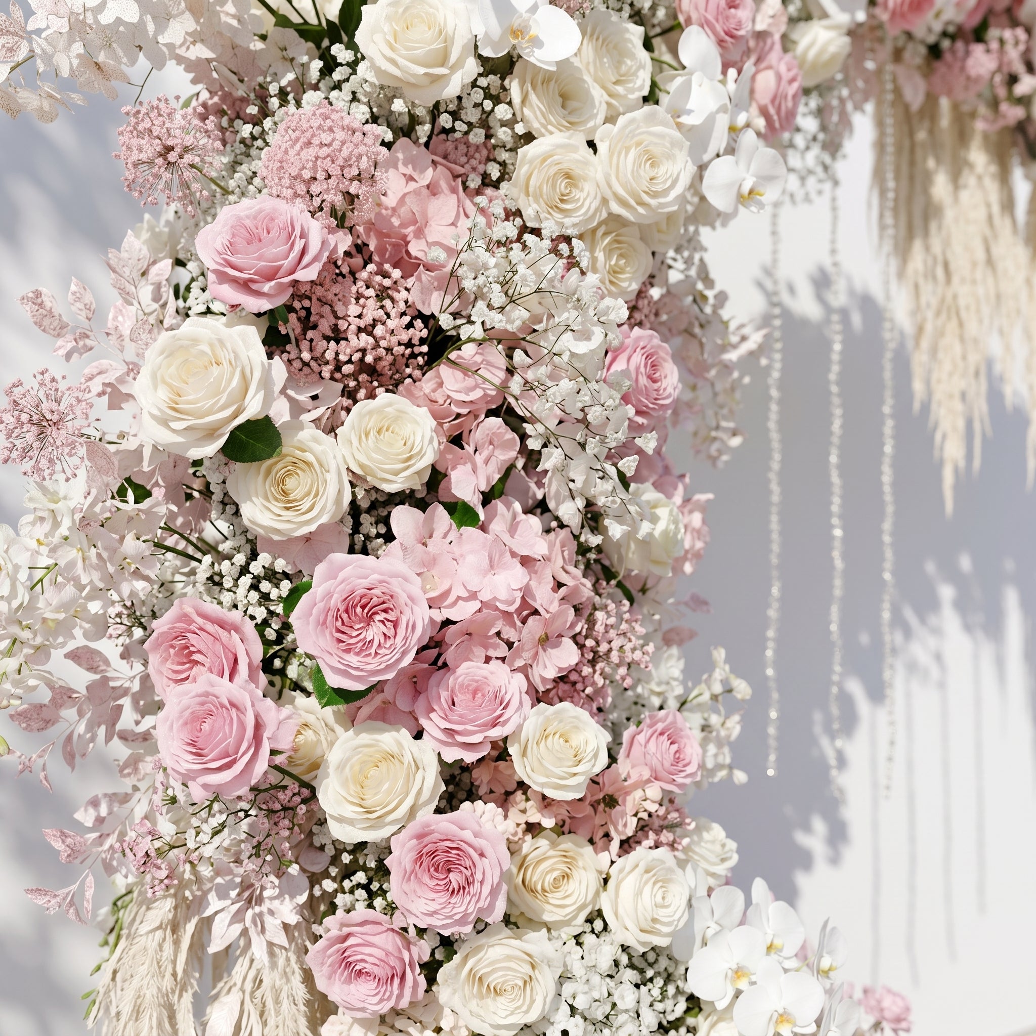 Karellora Moon Arch:Wedding Party Background Floral Arch Decoration Including Frame