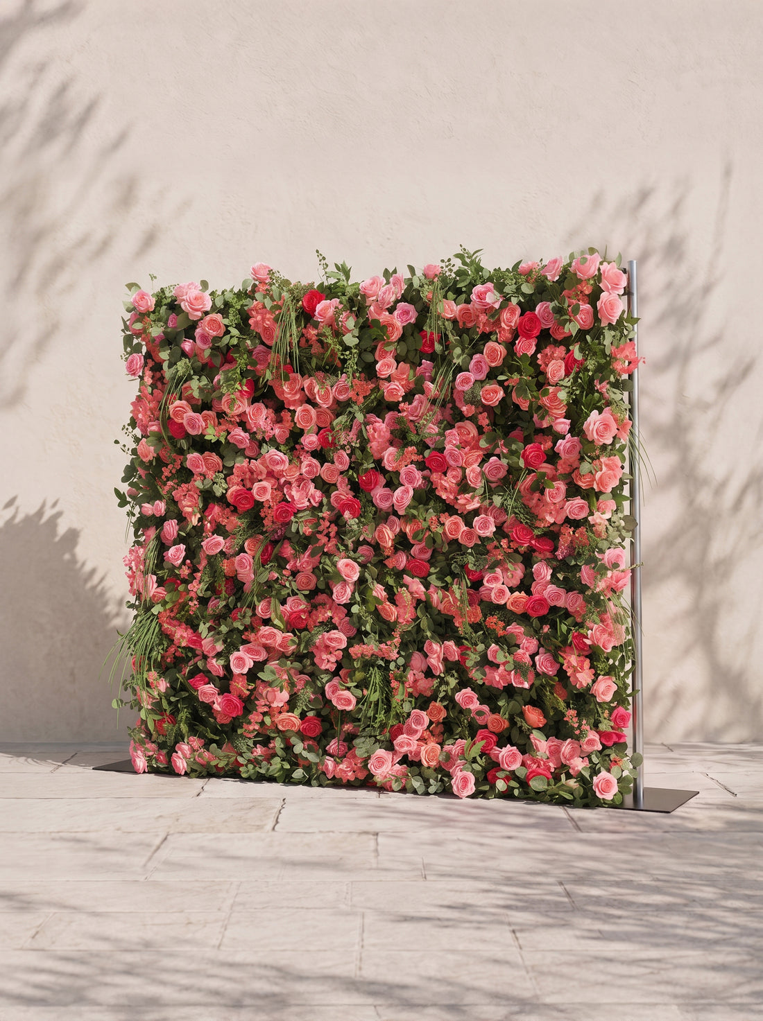 Karelnella: 5D Fabric Artificial rolling up curtain flower wall — right view