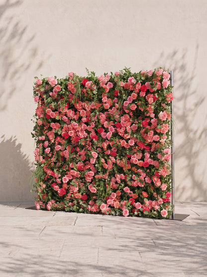 Karelnella: 5D Fabric Artificial rolling up curtain flower wall — right view
