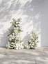 Keiralia:  Wedding Background Arch Pillar Decorative Flower Row Excluding Frame — front view