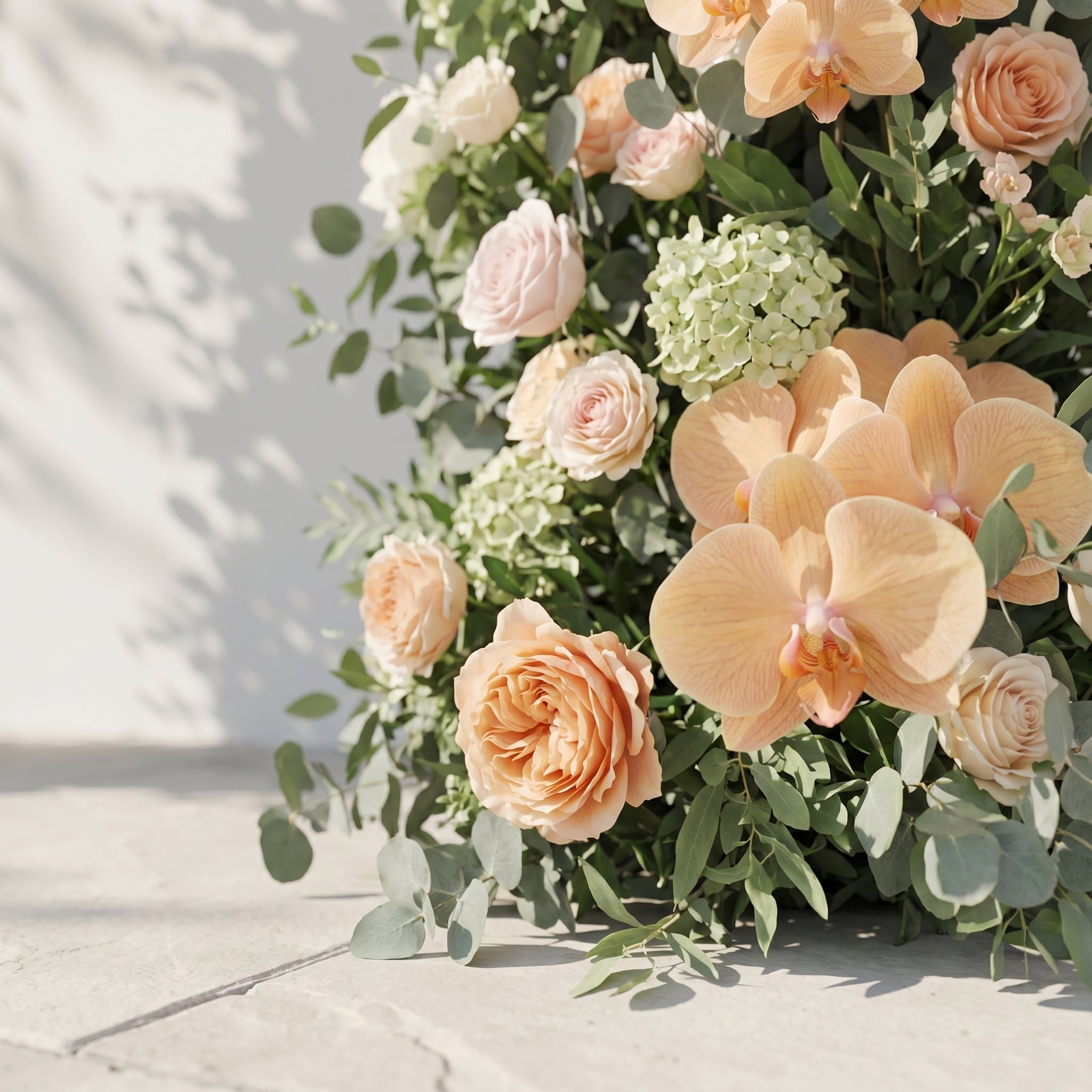 Keirmira Flower Arch: 2026 New Luxury Floral Arch with White and Champagne Roses Flower Arch for Weddings&amp;Events Decoration Incuding Frame