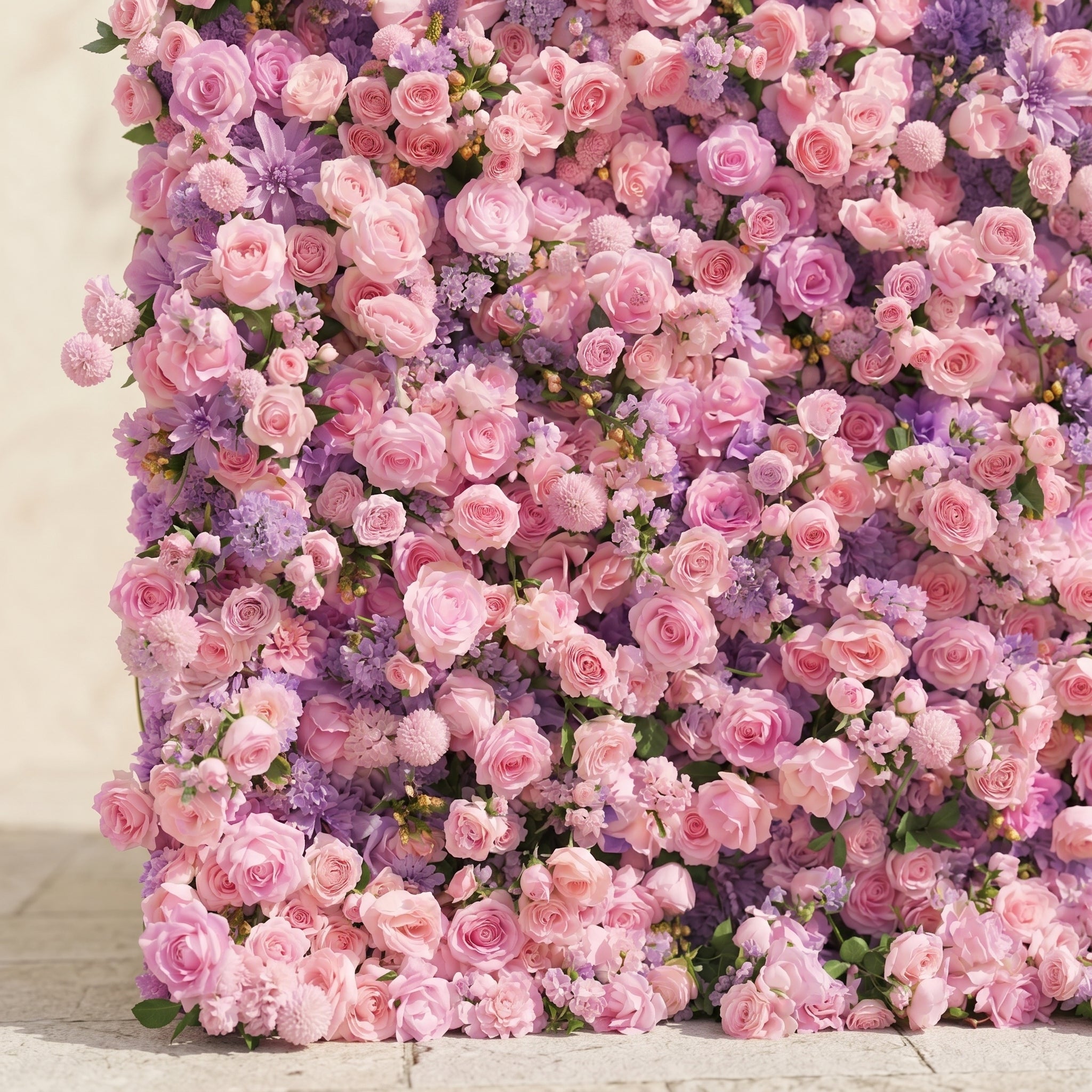Keirrielle: Luxury 5D Lavender Purple &amp; Soft Pink Silk Floral Wall Backdrop for Romantic Dreamy Weddings