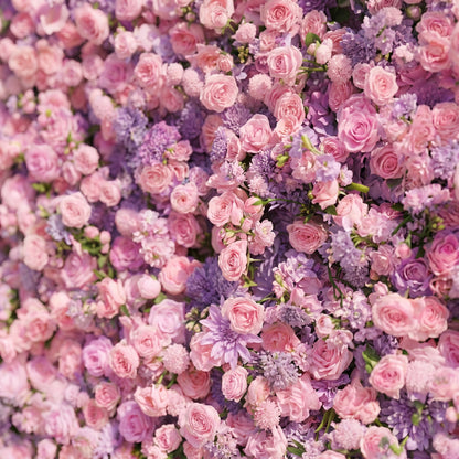 Keirrielle: Luxury 5D Lavender Purple &amp; Soft Pink Silk Floral Wall Backdrop for Romantic Dreamy Weddings