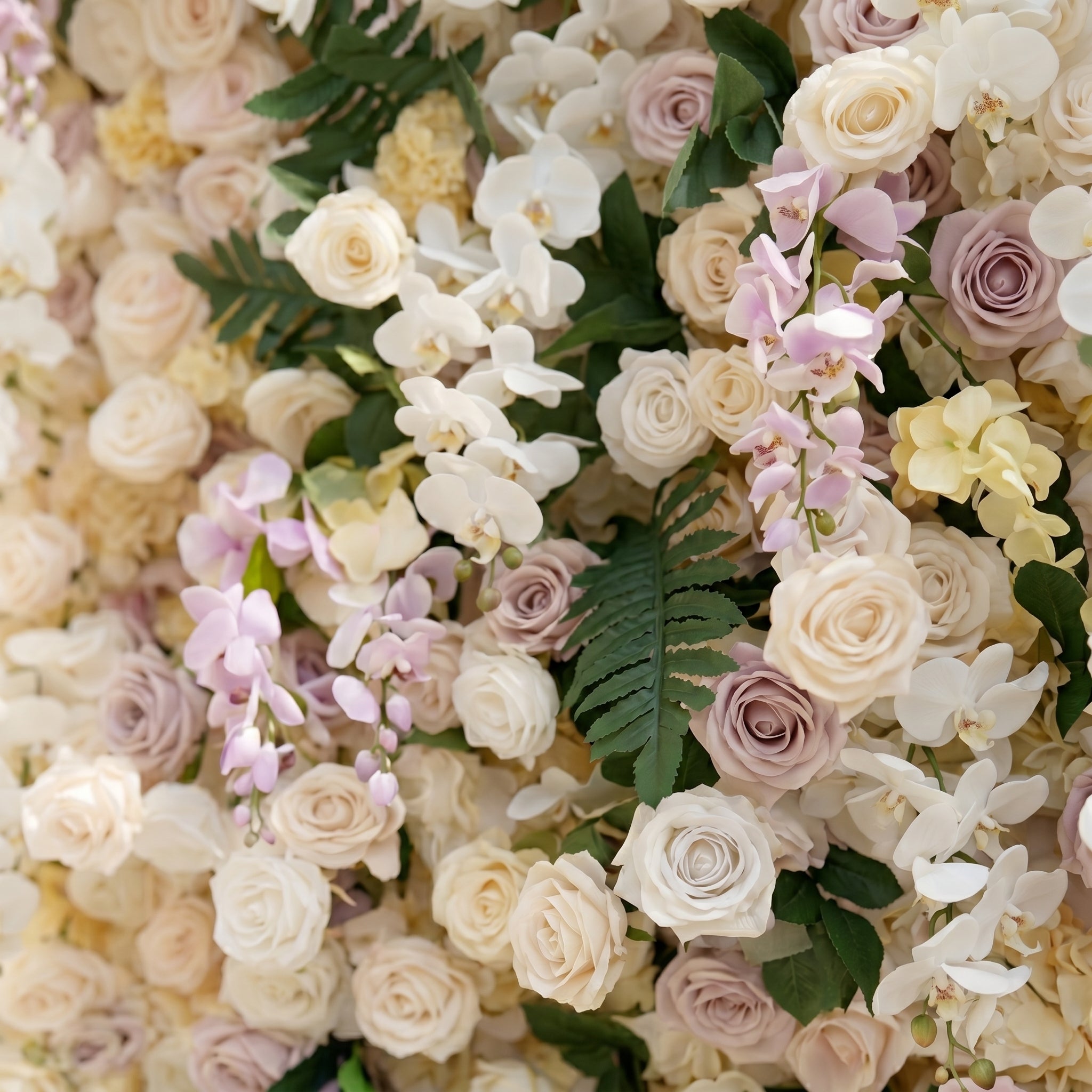 Kiralia:Luxury 5D Cream &amp; Blush Pink Silk Floral Wall Roll-Up Backdrop for Soft Romantic Weddings