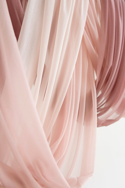 L001: 2023 Wedding Decoration Drapes and Flowers Decor Not including the Frame Rose Morning