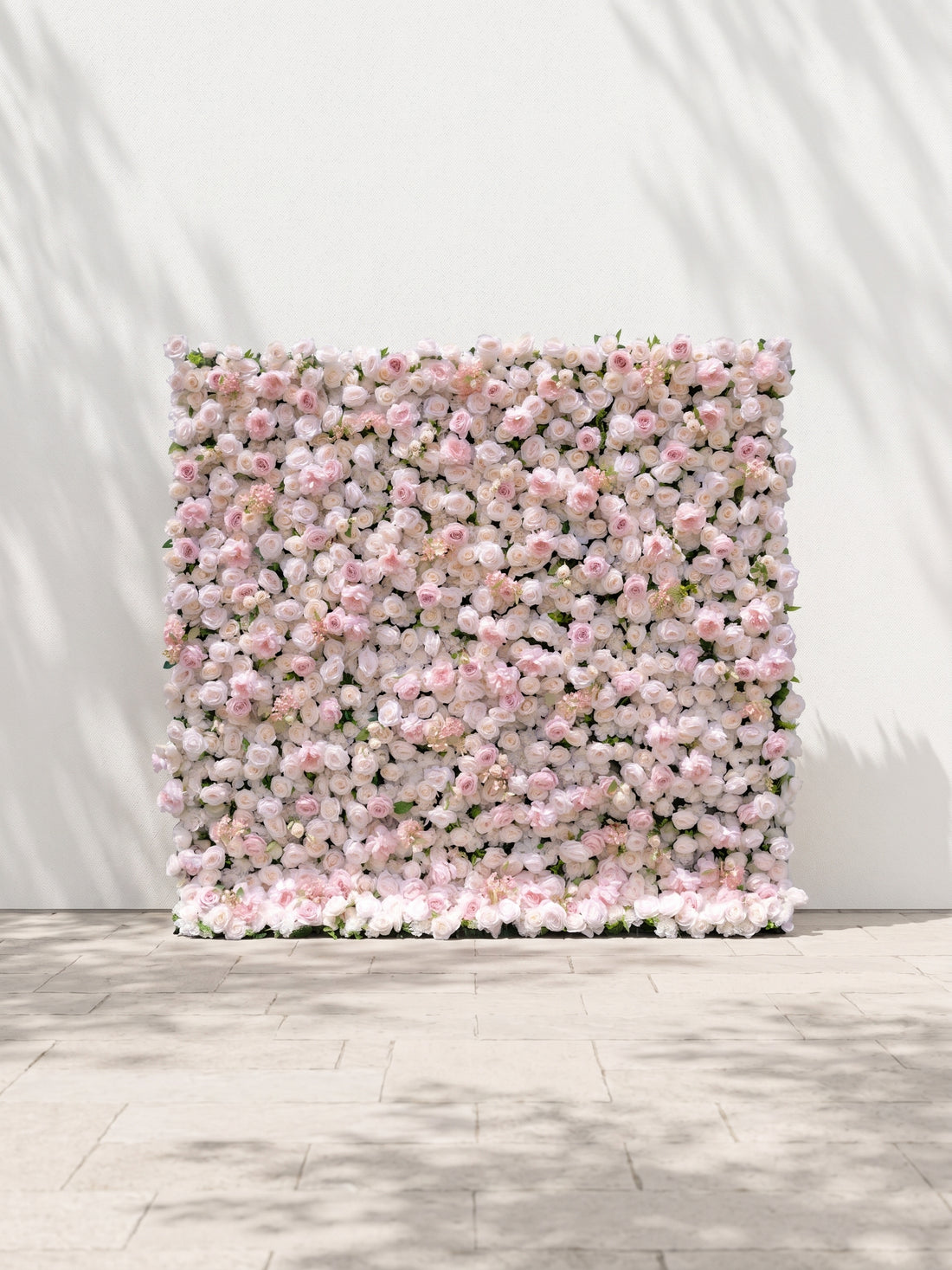 Laelora 5D Fabric Artificial rolling up curtain flower wall — front view