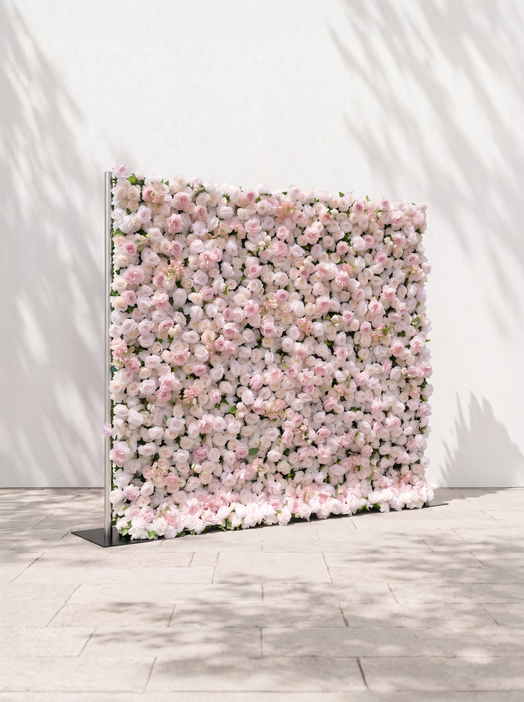 Laelora 5D Fabric Artificial rolling up curtain flower wall — left view