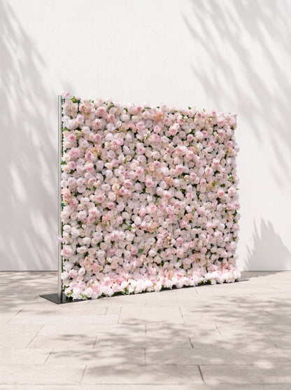 Laelora 5D Fabric Artificial rolling up curtain flower wall — left view