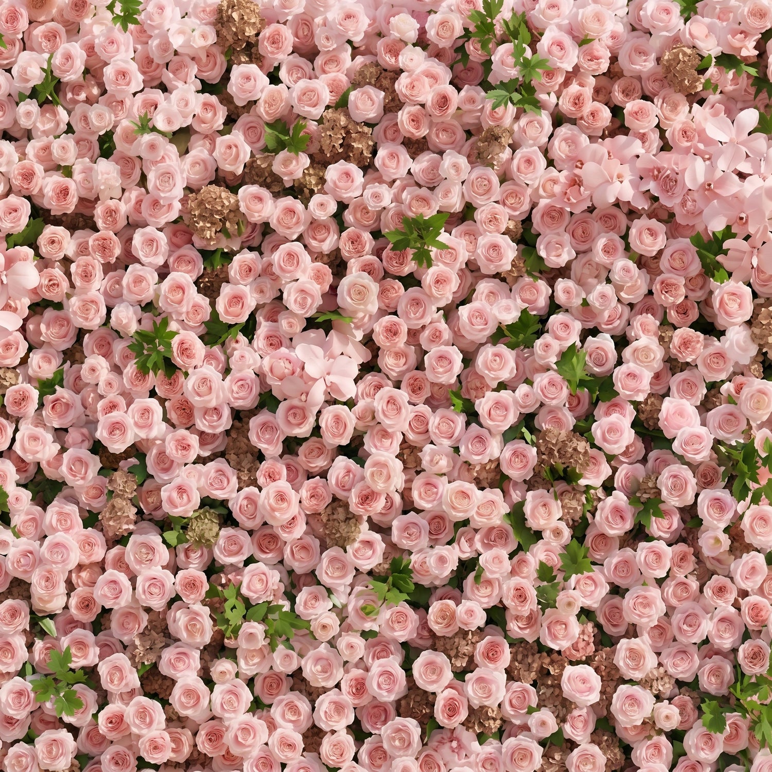 Laelsira:Luxury 5D Artificial Roll-up Pink Roses Flower Wall for Weddings&amp;Event Decor laelsira detail 1