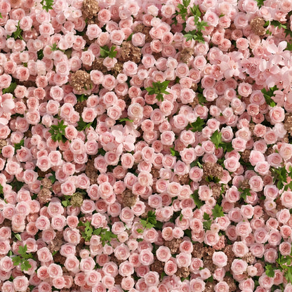 Laelsira:Luxury 5D Artificial Roll-up Pink Roses Flower Wall for Weddings&amp;Event Decor laelsira detail 1