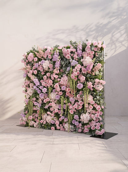 Larara: 5D Fabric Artificial rolling up curtain flower wall — right view
