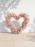 Larmira Heart-Shaped Floral Arch for Elegant Garden Wedding & Proposal Party — front view