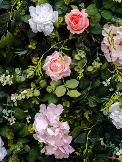 Melisande: 3D Fabric Artificial Zip Up Curtain Flower Wall For Wedding and Events Decoration