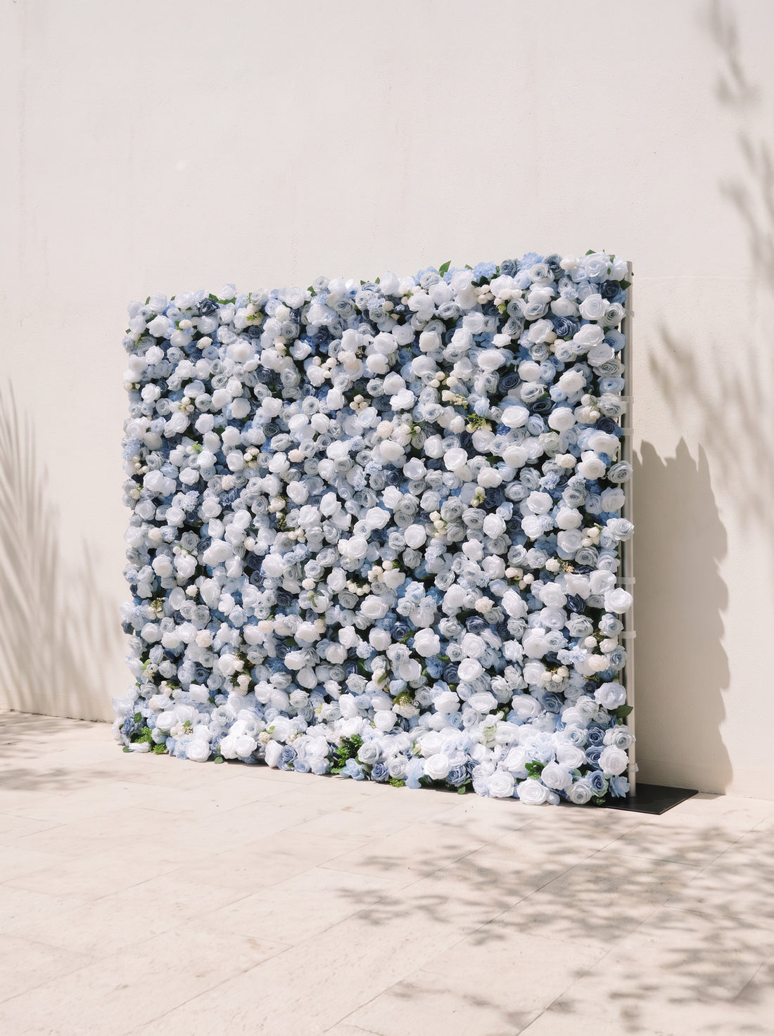 Lioraria 5D Fabric Artificial rolling up curtain flower wall — right view