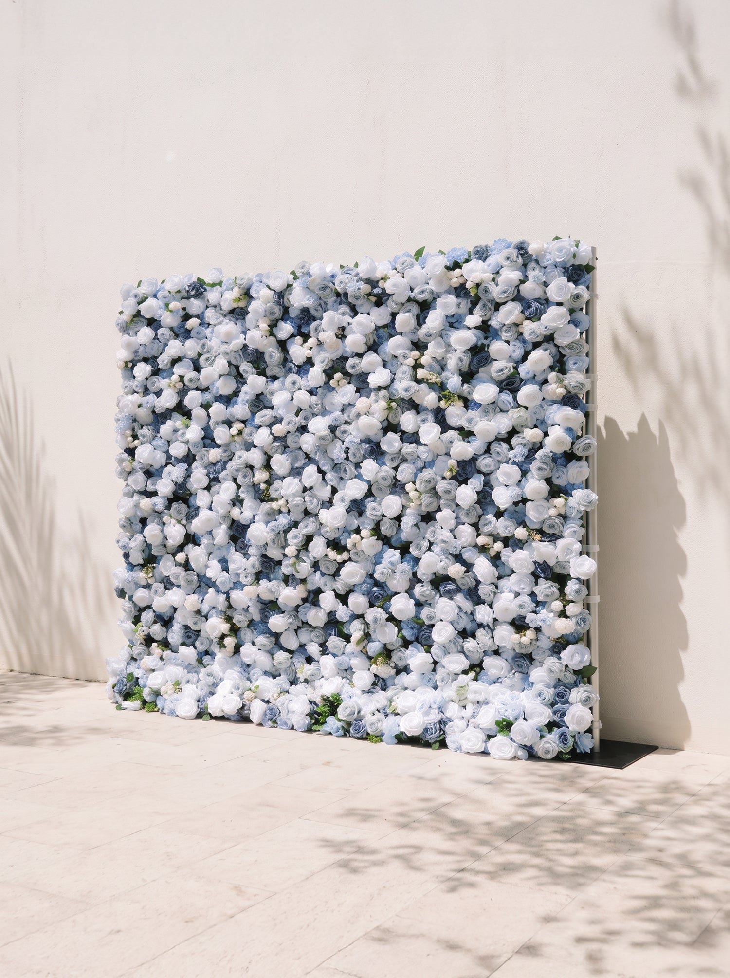 Lioraria 5D Fabric Artificial rolling up curtain flower wall — right view