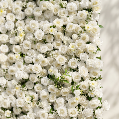 Liorbelle: Classic and Luxury 5D White Roses Flower Wall for Weddings&amp;Event Decor liorbelle detail 2