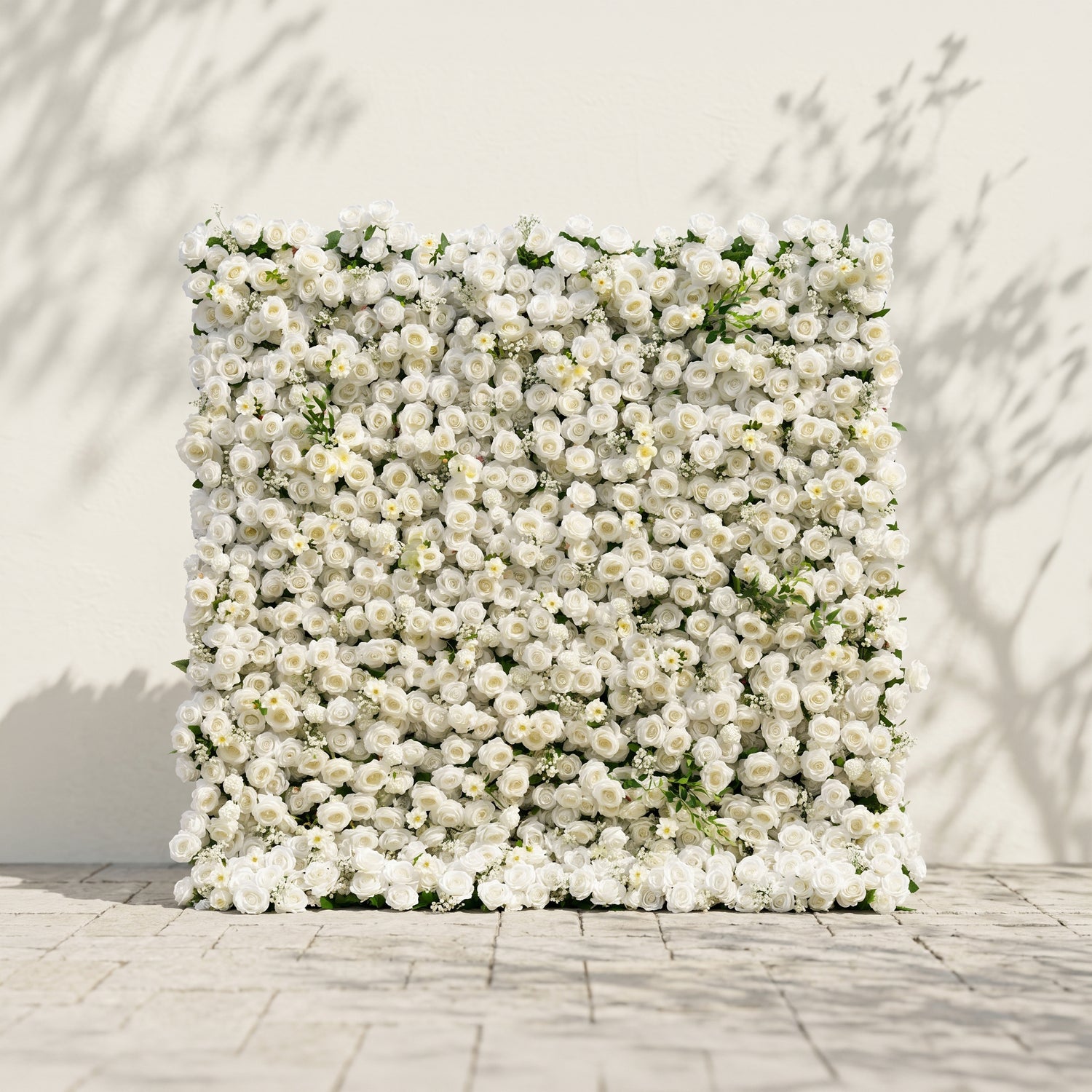 Liorbelle: Classic and Luxury 5D White Roses Flower Wall for Weddings&amp;Event Decor liorbelle front